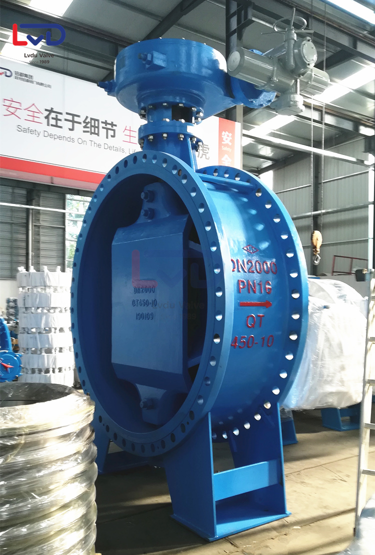 電動(dòng)軟密封蝶閥 大口徑蝶閥 DN2000蝶閥 電動(dòng)軟密封蝶閥 大口徑蝶閥 DN2000蝶閥